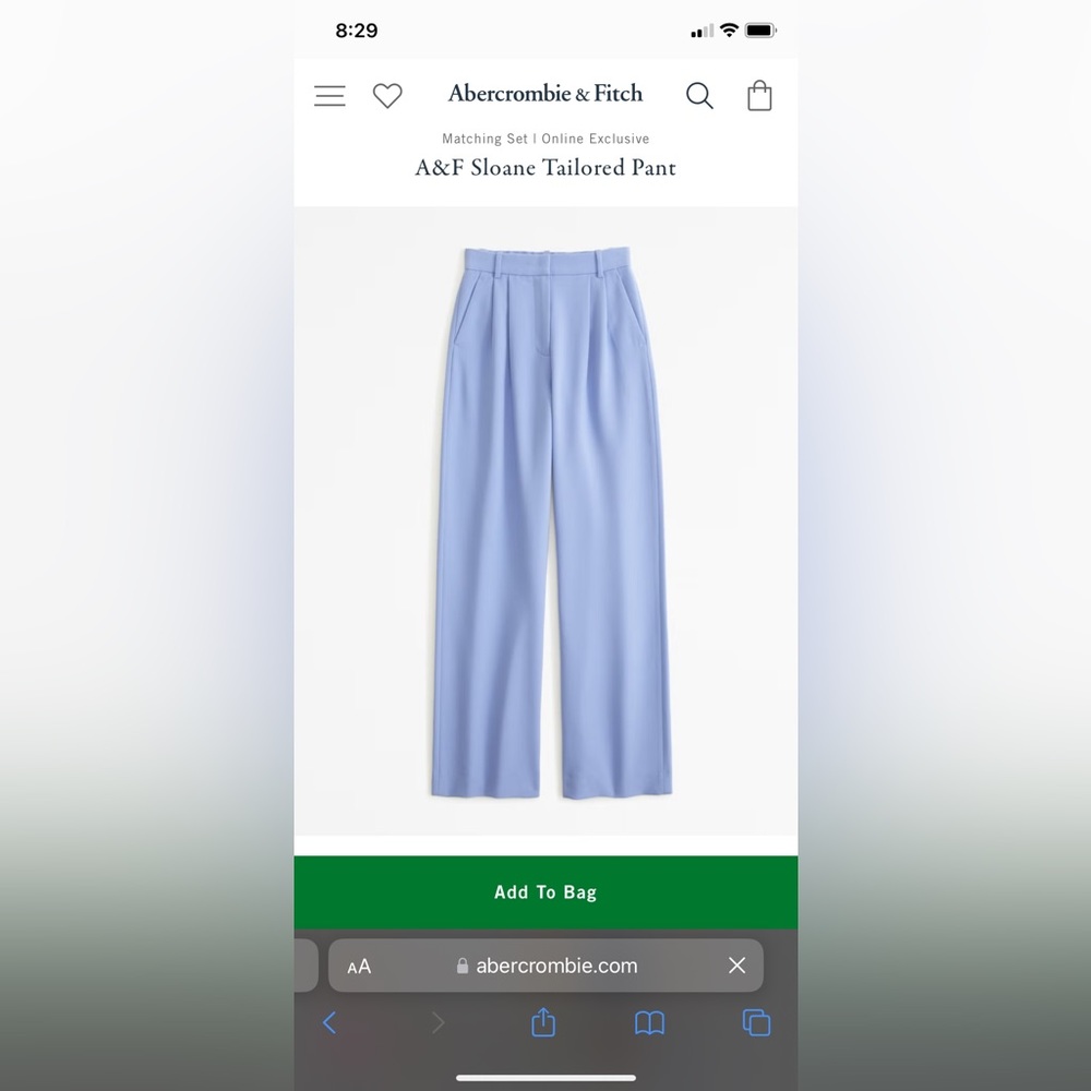 Abercrombie & Fitch Sloane Tailored Pant
